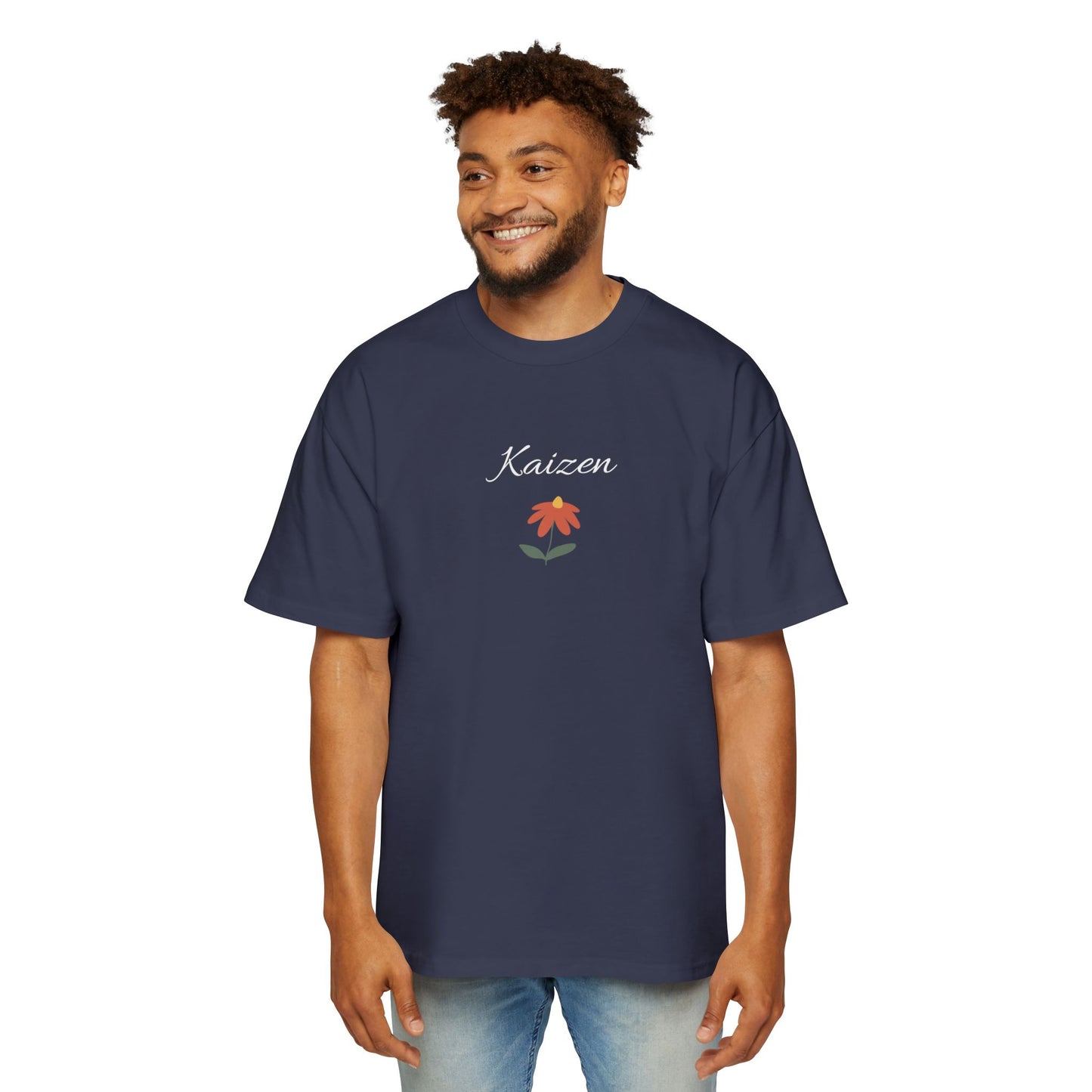Kaizen Flower Men's Heavy Oversized Tee