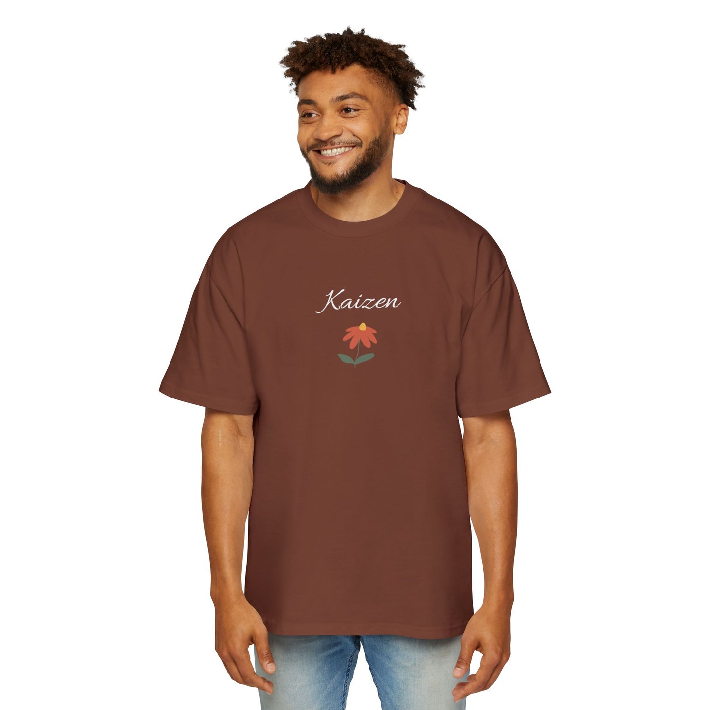Kaizen Flower Men's Heavy Oversized Tee