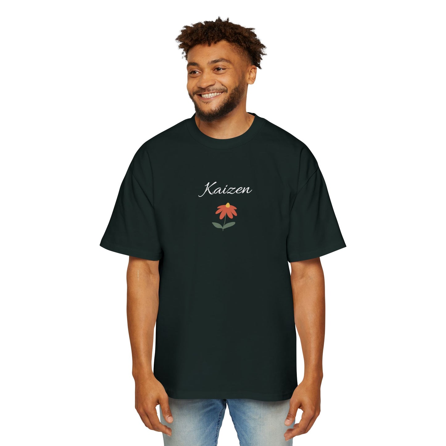 Kaizen Flower Men's Heavy Oversized Tee