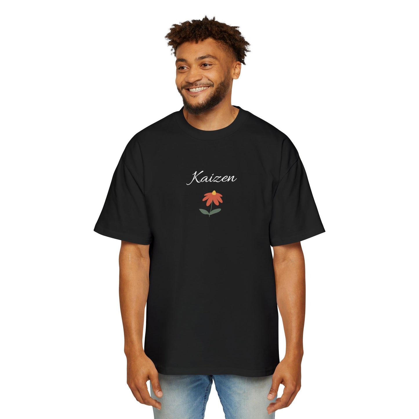 Kaizen Flower Men's Heavy Oversized Tee