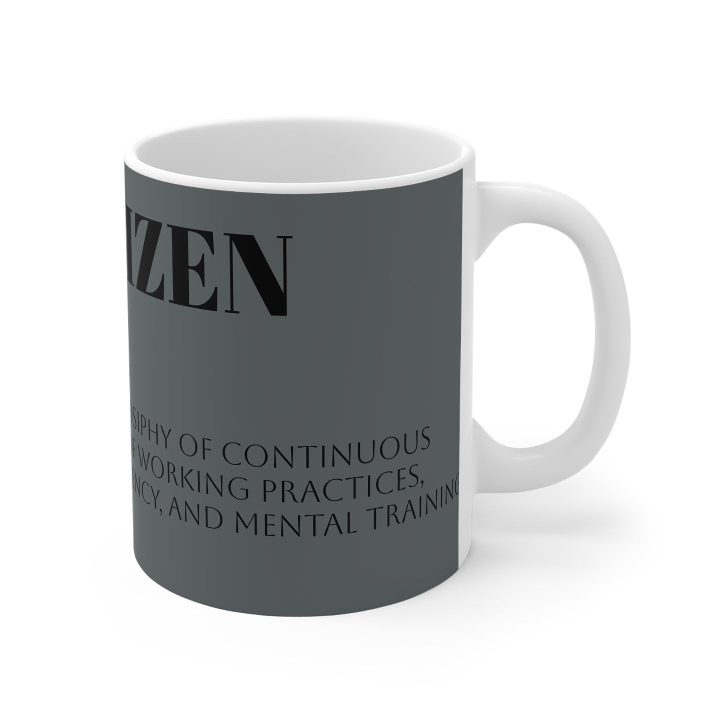 Kaizen Philosophy 11oz Mug - Inspirational Design for Personal Growth
